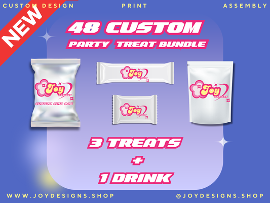 48 Custom Party Favor Essentials Bundle